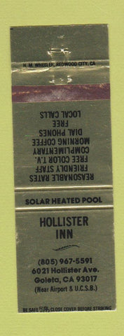 Matchbook Cover - Hollister Inn Goleta CA WEAR