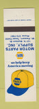 Matchbook Cover - NAPA Auto Parts Mount Pleasant TX