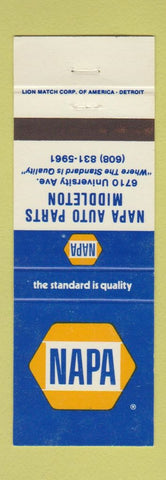 Matchbook Cover - NAPA Auto Parts Middleton