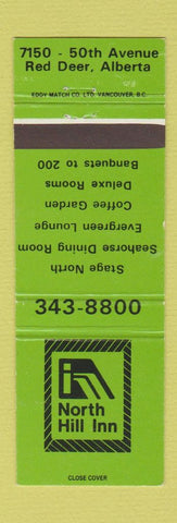 Matchbook Cover - North Hill Red Deer AB