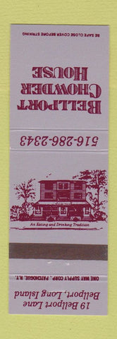 Matchbook Cover - Bellport Chowder House LI NY