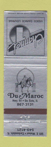 Matchbook Cover - Channel 1 Video Dance Lounge Du Maroc De Soto IL WEAR