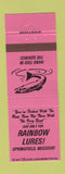 Matchbook Cover - Rainbow Fishing Lures Springfield MO