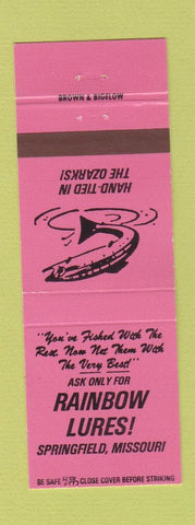 Matchbook Cover - Rainbow Fishing Lures Springfield MO