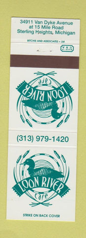Matchbook Cover - Loon River Cafe Sterling Heights MI