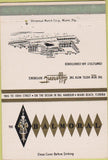 Matchbook Cover - The Balmoral Hotel Miami Beach FL 40 Strike