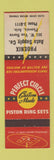 Matchbook Cover - Perfect Circle Piston Rings Phoenix AZ