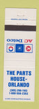 Matchbook Cover - AC GM Delco Auto Parts Orlando FL