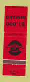Matchbook Cover - Crime Stoppers Memphis TN