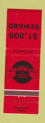 Matchbook Cover - Crime Stoppers Memphis TN