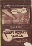 Matchbook Cover - Dinty Moore's Albany NY POOR PAPER LOSS shuffleboard 40 Strike