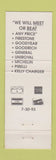 Matchbook Cover - B&R Wholesale Tire Wheel Youngstown OH GREEN