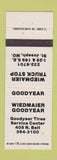 Matchbook Cover - Wiedman Goodyear Tires St Joseph MO WEAR