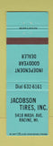 Matchbook Cover - Jacobson Tires Racine WI Goodyear TEAL