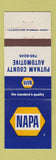 Matchbook Cover - NAPA Auto Parts Putnam County