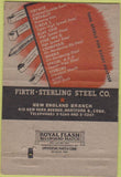 Matchbook Cover - Invaro Steel Hartford CT 40 Strike