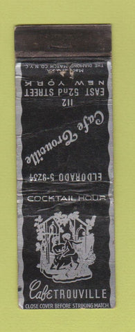 Matchbook Cover - Cafe Trouville New York City WORN