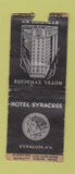 Matchbook Cover - Hotel Syracuse Syracuse NY DQ POOR BOBTAIL