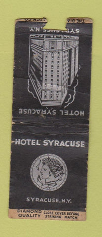 Matchbook Cover - Hotel Syracuse Syracuse NY DQ POOR BOBTAIL