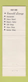 Matchbook Cover - Lord Elgin Hotel Ottawa ON