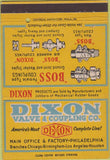 Matchbook Cover - Dixon Valve Coupling Philadelphia PA 40 Strike