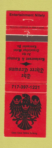 Matchbook Cover - The Three Crowns Restaurant Lancaster PA
