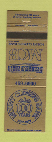Matchbook Cover - Mount Clemens Bank 1977 MI WEAR
