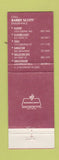Matchbook Cover - Barry Scott Insurance Albany Troy Amsterdam NY WEAR