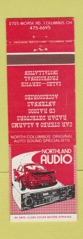 Matchbook Cover - Nortland Audio Car Stereo Columbus OH Porsche