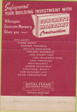 Matchbook Cover - Texcrete Concrete Blocks San Antonio TX 40 Strike
