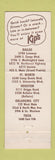 Matchbook Cover - Kip's Big Boy Hamburgers Dallas Houston Oklahoma City