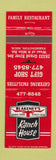 Matchbook Cover - Blakeney's Ranch House Farmington MI