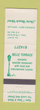 Matchbook Cover - Belle Terrace Avila Beach Hotel Curacao Netherlands Antilles