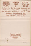 Matchbook Cover - Rose Con Concrete boat docks Cape Girardeau MO 40 Strike