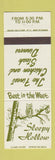 Matchbook Cover - Sleepy Hollow Restaurant owl Oklahoma City OK