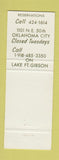Matchbook Cover - Sleepy Hollow Restaurant owl Oklahoma City OK