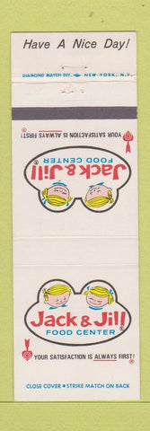 Matchbook Cover - Jack and Jill Food Center Grocery