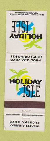 Matchbook Cover - Holiday Isle Resort Florida Keys FL WEAR