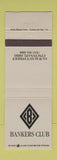 Matchbook Cover - Bankers Club Cincinnati OH