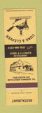 Matchbook Cover - Cork and Clever Restaurant Bethlehem Township PA