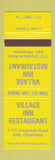 Matchbook Cover - Village Inn Restaurant Ada OK YELLOW