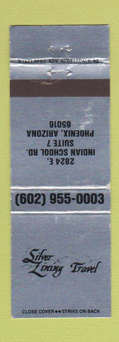 Matchbook Cover - Silver Lining Travel Phoenix AZ