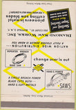 Matchbook Cover - Diamond Saw Works Buffalo NY 40 Strike