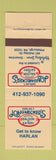 Matchbook Cover - Harlan Longnecker's Saloon Holiday Inn Pittsburgh PA