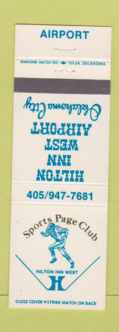 Matchbook Cover - Hilton Inn Oklahoma City OK football
