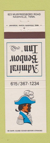 Matchbook Cover - Admiral Benbow Inn Nashville TN