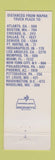 Matchbook Cover - Wapak Truck Stop Union oil gas Wapakoneta OH
