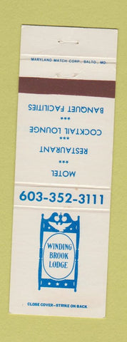 Matchbook Cover - Winding Brook Lode Motel