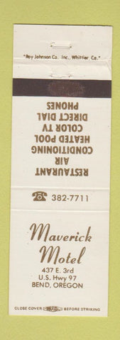 Matchbook Cover - Maverick Motel Bend OR