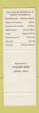 Matchbook Cover - Shangri La on Grand Lake Afton OK